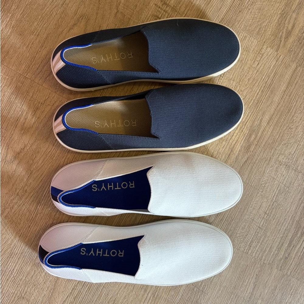 Rothy's Women's Sneakers - Navy and White